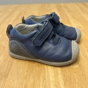 Biomecanics Toddler Shoes‎ Blue Gray Booties Sneakers Baby's First Steps 22 6